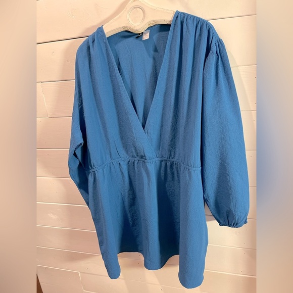 💙 H&M DIVIDED – Blue V-neck Dress – Size 4X - Picture 6 of 7